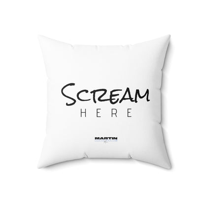 Scream Here!–Pillow